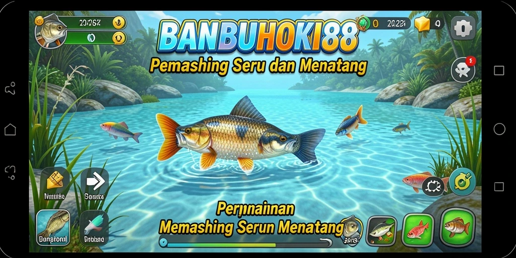 Tampilan gameplay menarik dari BANBUHOKI88 saat memancing.