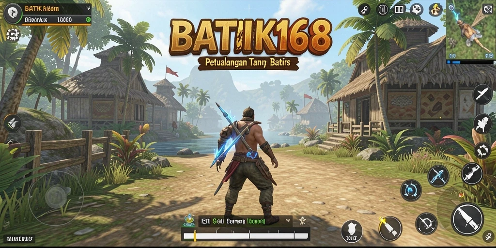 Screenshot utama BATIK168 yang menunjukkan dunia yang luas dan indah.
