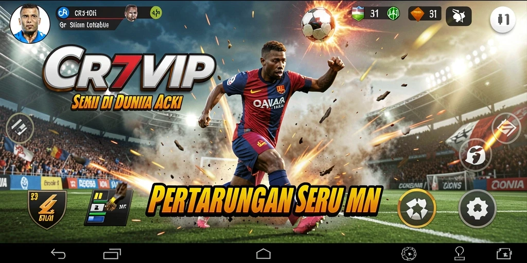 Screenshot gameplay CR7VIP dengan aksi seru dan grafis menawan.