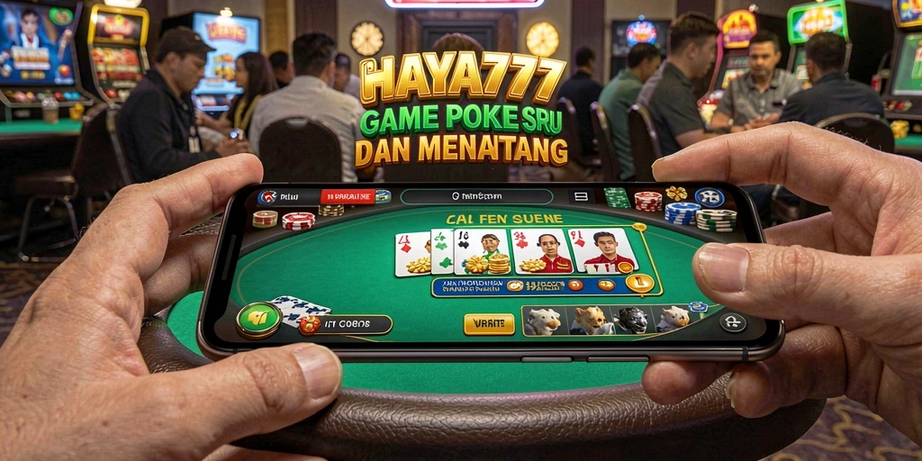 Screenshot HAYA777 menampilkan gameplay yang mendebarkan dalam permainan Poker.
