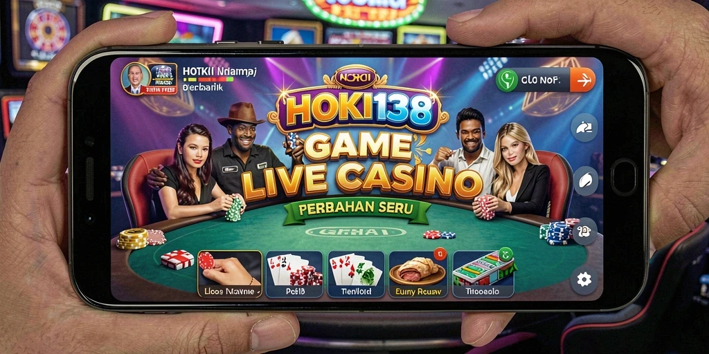 Tampilan gameplay Live Casino HOKI138 yang mendebarkan dan interaktif.