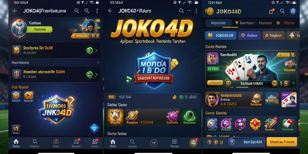 Screenshot utama JOKO4D menampilkan tampilan menarik dari halaman taruhan olahraga.