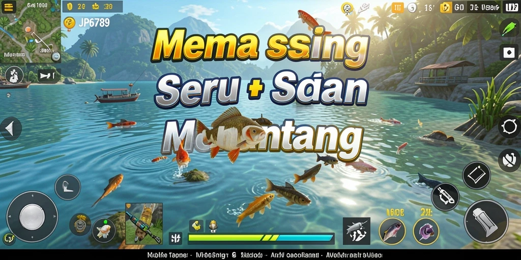 Screenshot gameplay JP6789 menampilkan aktivitas memancing yang seru dan interaktif.