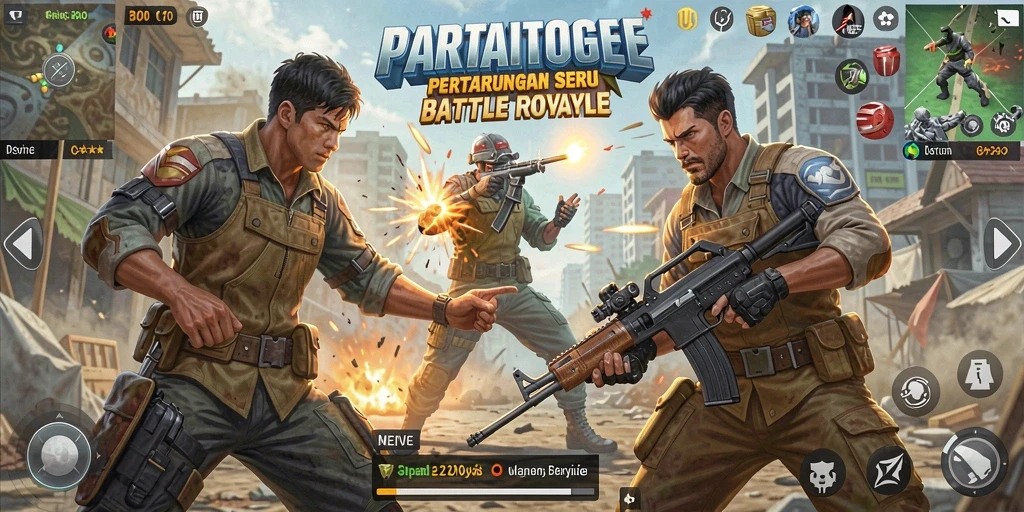 Gameplay seru Battle Royale dari PARTAITOGEL yang penuh aksi.