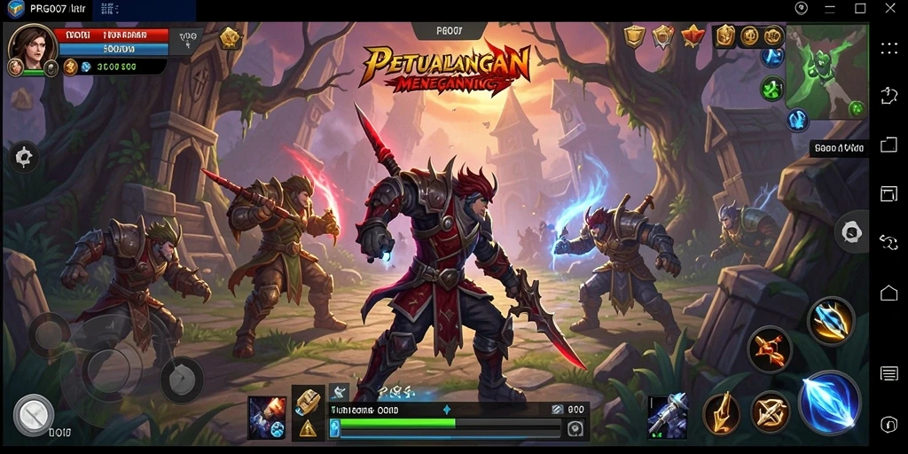 Gameplay mendebarkan dalam dunia ARPG PRG007.