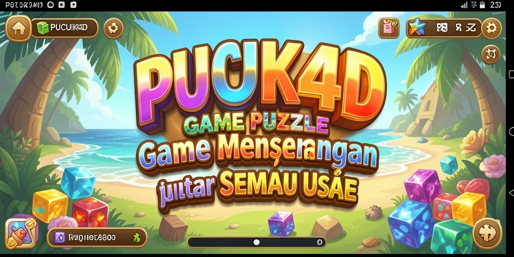 Tampilan gameplay Puzzle yang menarik dan penuh tantangan dari PUCUK4D.