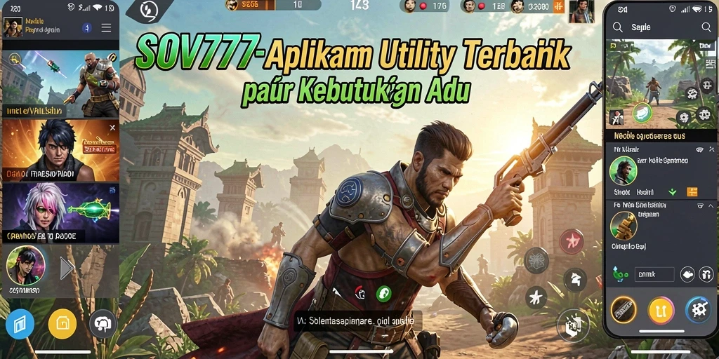 Tampilan antarmuka SOV777 yang sederhana dan mudah dinavigasi.