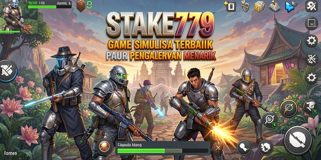 Tampilan gameplay STAKE779 yang mendebarkan dan penuh warna.