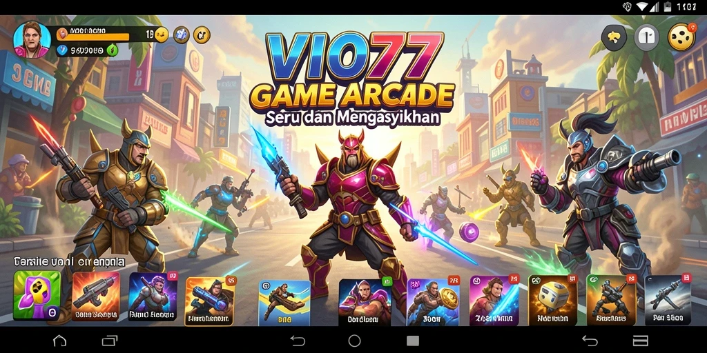 Screenshot VIO77 menampilkan aksi gameplay Arcade yang seru dan cepat.